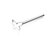 Butterfly Silver Straight Nose Stud NSKA-130s